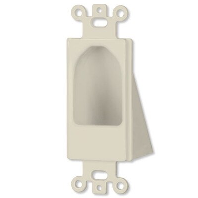 DataComm Reverse Nose Cable Access Insert, Light Almond